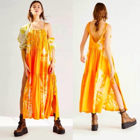 Free People Dresses & Skirts - FREE PEOPLE Bali Palm Beach Maxi Dress NWT sz XS! VERY oversized!